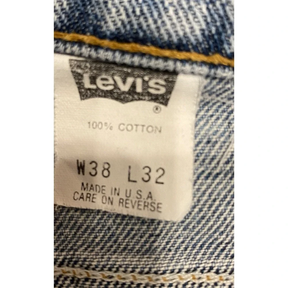 Vintage Red TAB‎ LEVIS Jeans Mens 38x32 Relaxed Fit 550 Made In USA 90s EUC